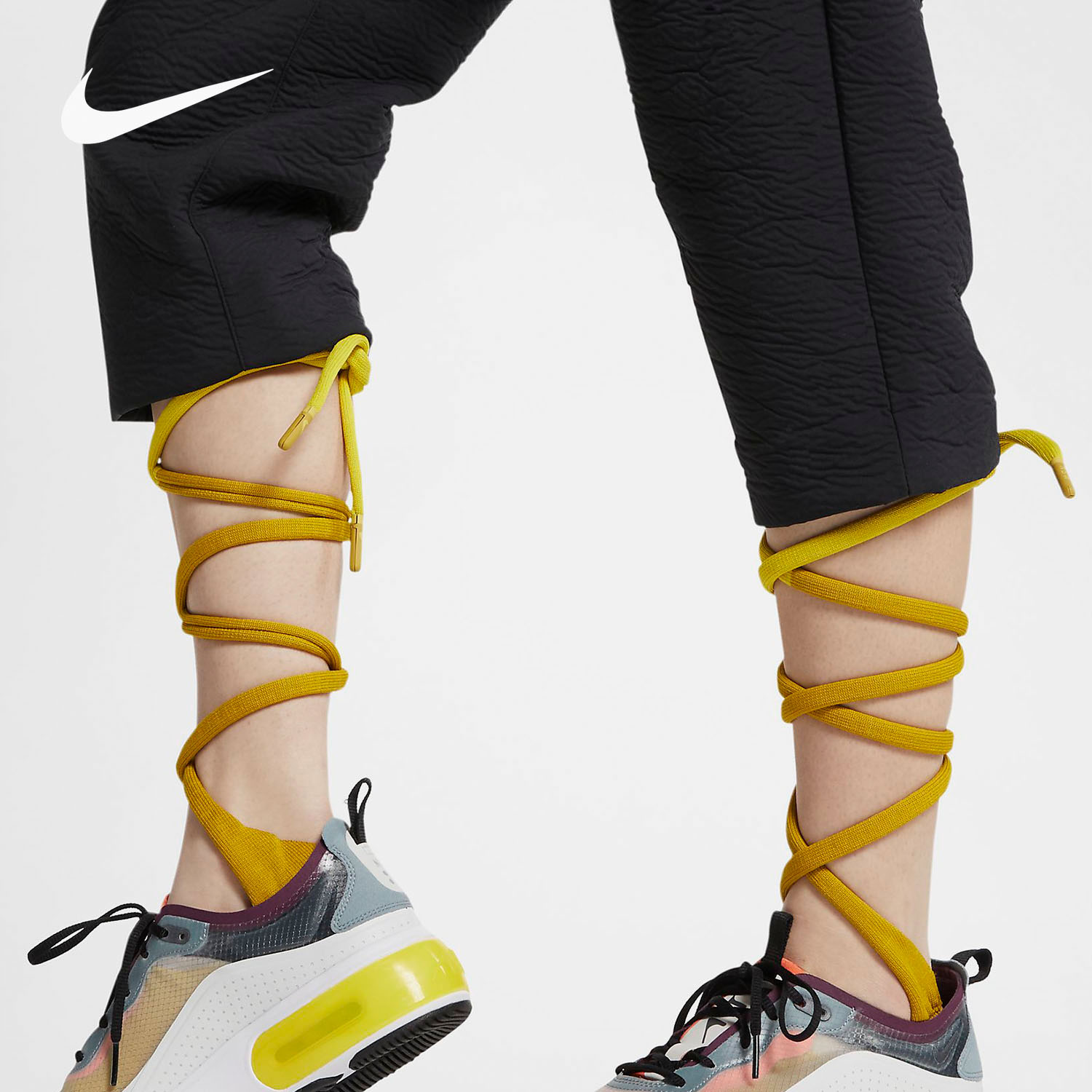 Nike/耐克正品当季新款男女绑带运动抽绳袜舞蹈袜船袜 SX7290