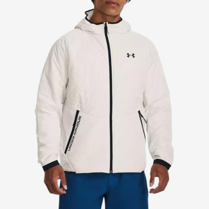 UA/安德玛正品运动男士拒水防泼训练健身梭织棉服外套1378494-112