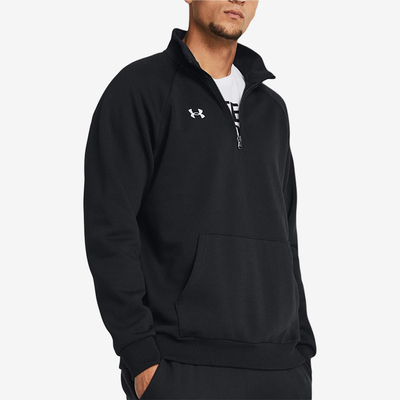 UA/安德玛正品新款男子运动训练半拉链立领卫衣套头衫1386016-001