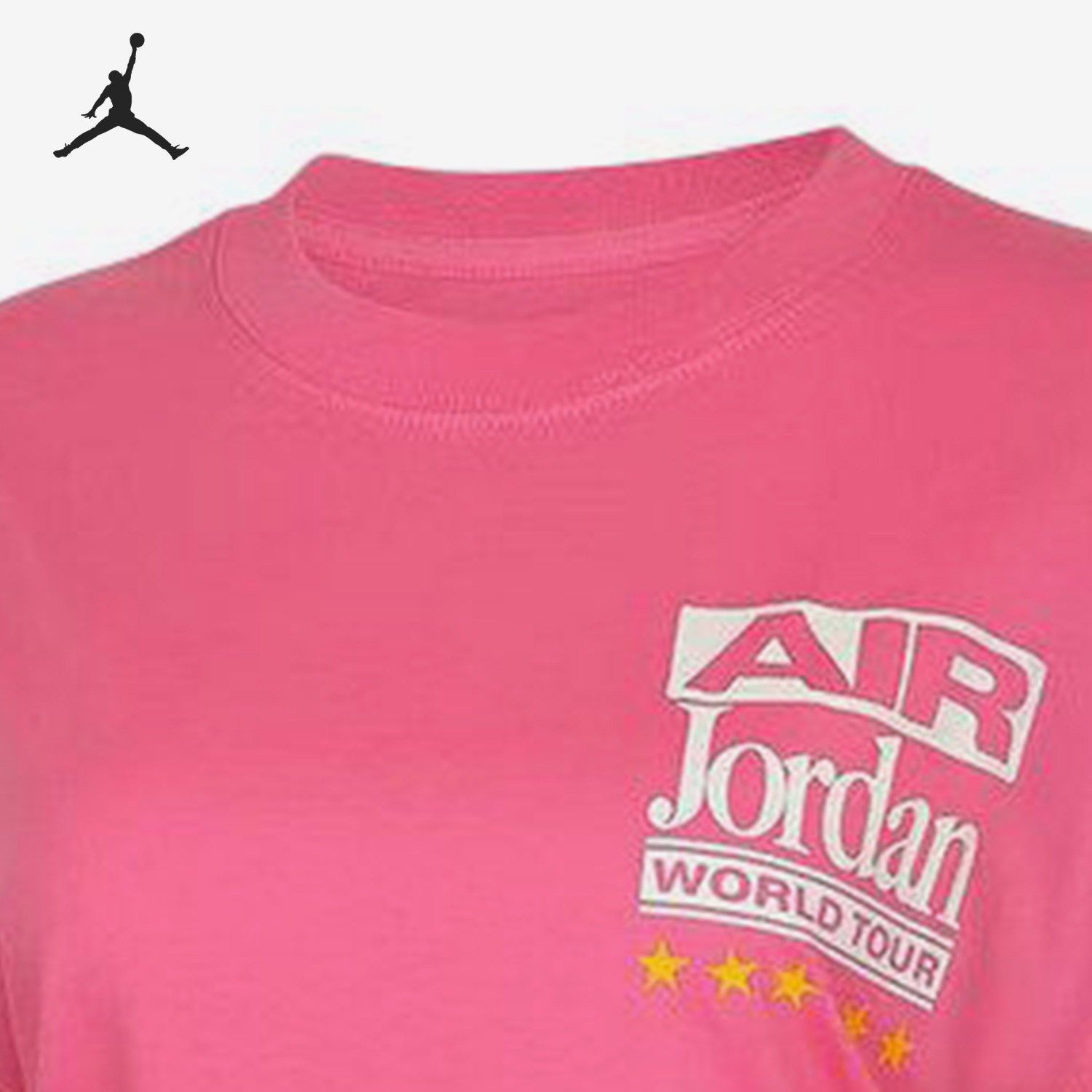 Nike/耐克正品JORDANAir新款女粉色圆领短袖T恤IF0831-684