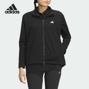 女士立领高尔夫运动夹克外套HZ6034 新款 Adidas 阿迪达斯正品