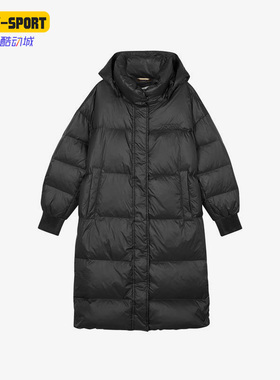 Skechers/斯凯奇正品秋冬款女子保暖长款连帽羽绒服 L421W013