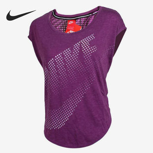 新款 女子休闲运动透气时尚 短袖 Nike 642773 当季 T恤 014 耐克正品