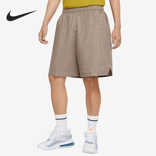 Nike/耐克正品新款男子反光宽松格子运动五分短裤DA1516-040