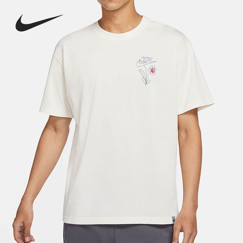 Nike/耐克正品男子小花印花休闲运动圆领短袖T恤 DM2189-901