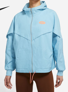 Nike/耐克正品BOYFRIEND女子运动连帽梭织夹克外套DM6567-494