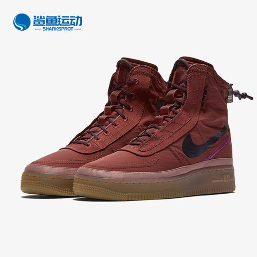 Nike/耐克正品Air Force 1女子运动耐磨高帮板鞋BQ6096-200
