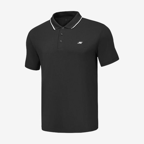 Skechers斯凯奇正品Polo男宽松防晒透气短袖翻领衫P225M080-0018