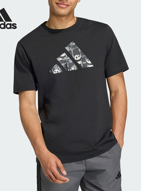 Adidas/阿迪达斯正品2026男士运动休闲经典舒适圆领短袖T恤KB4849