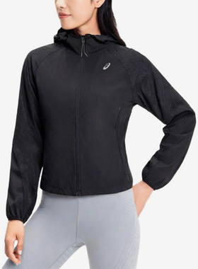 Asics/亚瑟士正品新款女子梭织运动健身连帽夹克外套2012D248-001