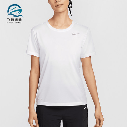 Nike/耐克正品2025新款女士针织运动休闲经典短袖T恤IB8899-100
