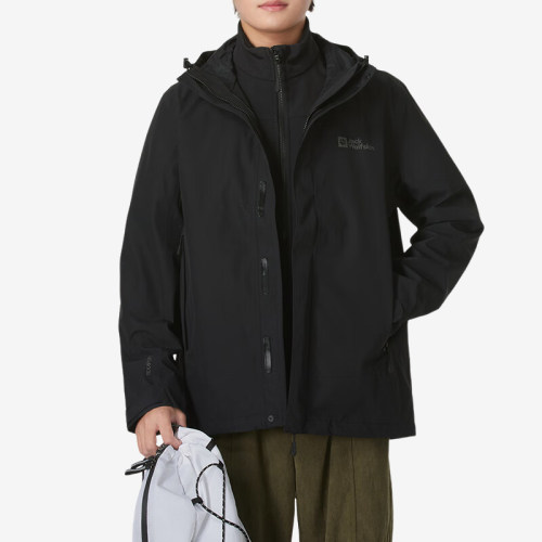 Jack wolfskin/狼爪正品新款男士软壳三合一外套5118356-6000