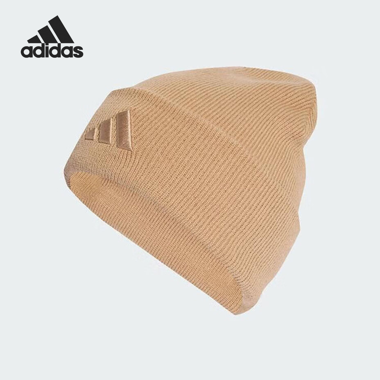 Adidas/阿迪达斯正品NEW LOG BEA CUF男女经典保暖绒线帽KB9148