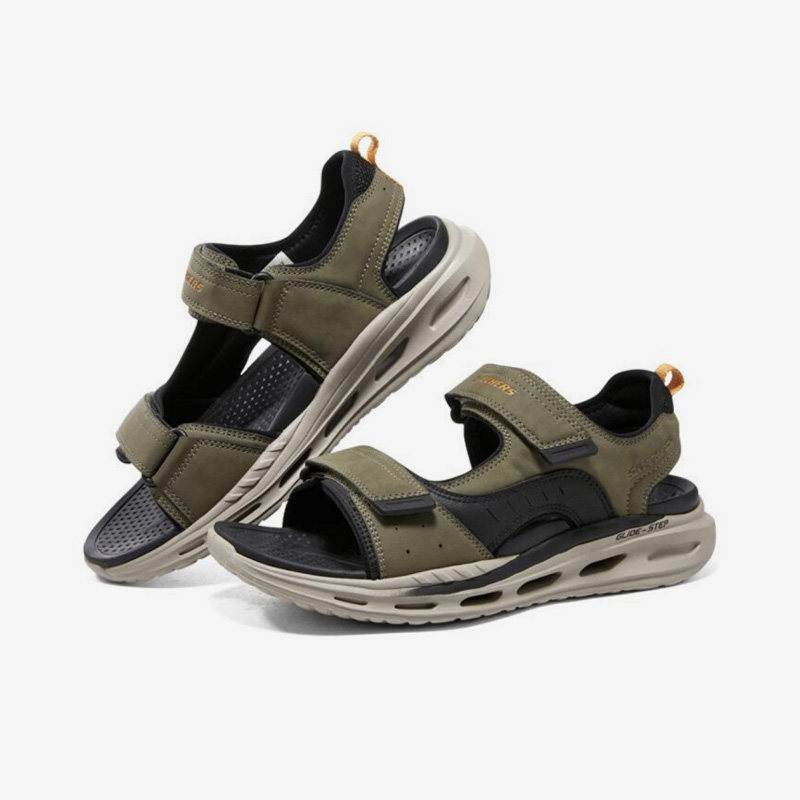 Skechers/斯凯奇正品夏季新男子魔术贴透气休闲运动沙滩凉鞋,运动鞋new,运动沙滩鞋/凉鞋,淘宝优惠券,粉丝福利购,淘宝优惠卷