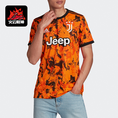 Adidas/阿迪达斯正品夏季男士圆领套头复古时尚印花短袖T恤GE4856