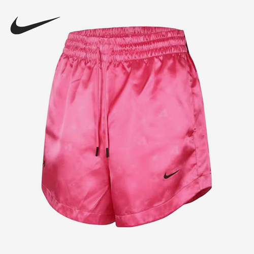 Nike/耐克正品新款女粉色时尚简约梭织经典休闲短裤HM8081-684
