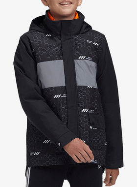 Adidas/阿迪达斯正品当季新款儿童休闲舒适训练时尚棉服GG3713