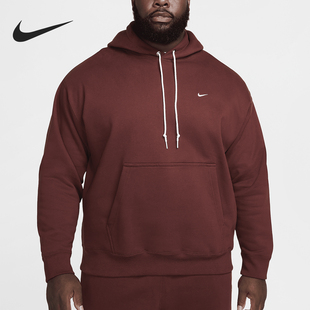 Nike/耐克正品Solo Swoosh男士加绒套头连帽卫衣DX1355-231