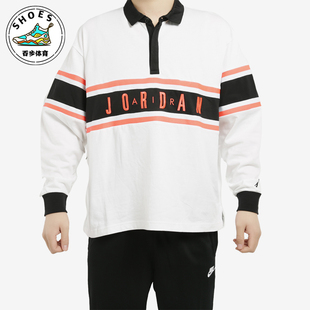 时尚 JORDAN男士 休闲针织运经典 动长袖 100 Nike T恤BQ5670 耐克正品