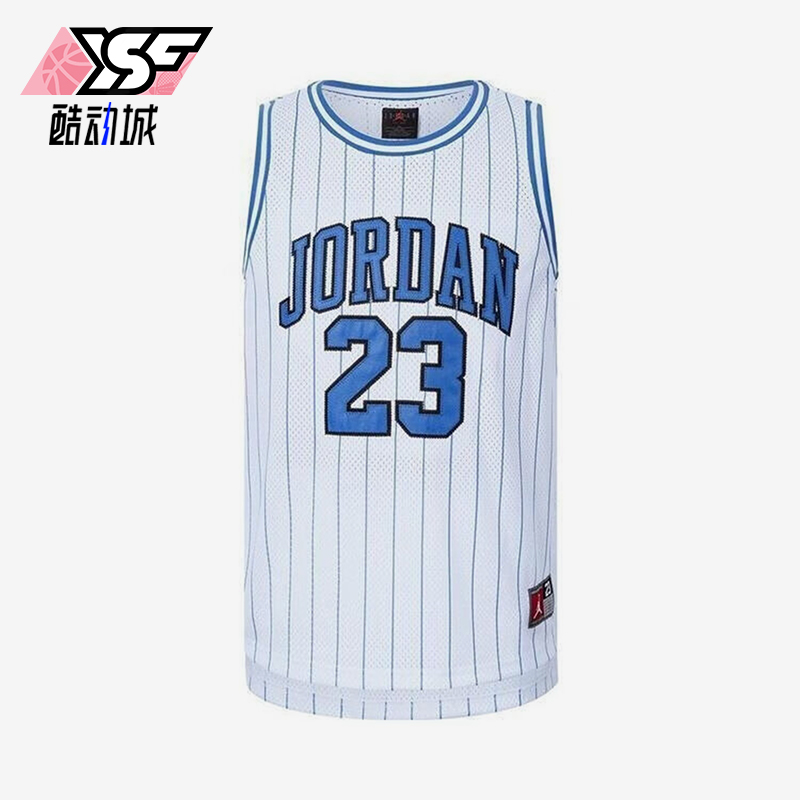 Nike/耐克正品JORDAN大童时尚条纹经典训练背心JD2422009GS-001
