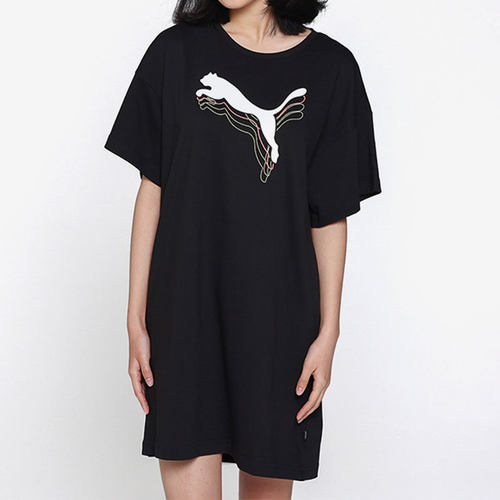 Puma/彪马正品夏季新款女子长款T恤运动休闲连衣裙845616-56