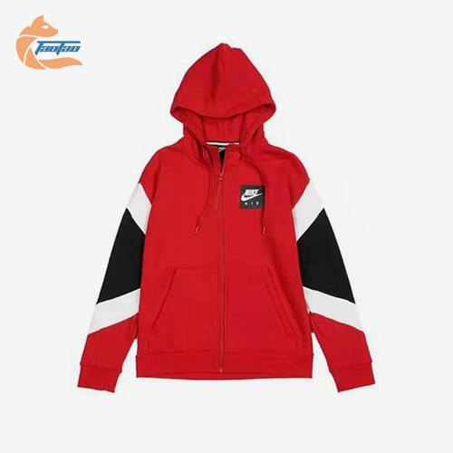 Nike/耐克正品小童拼接休闲拉链加绒加厚连帽外套HA4850-678