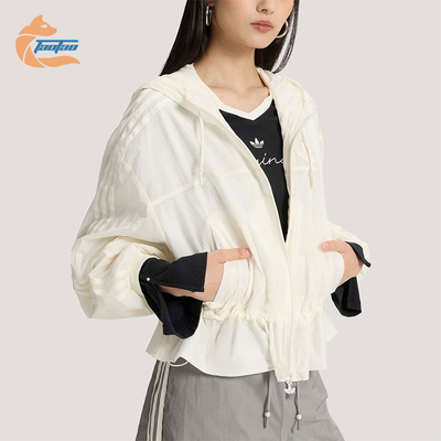 Adidas/阿迪达斯正品P WINDBREAKR女士三叶草时尚休闲夹克KS2875