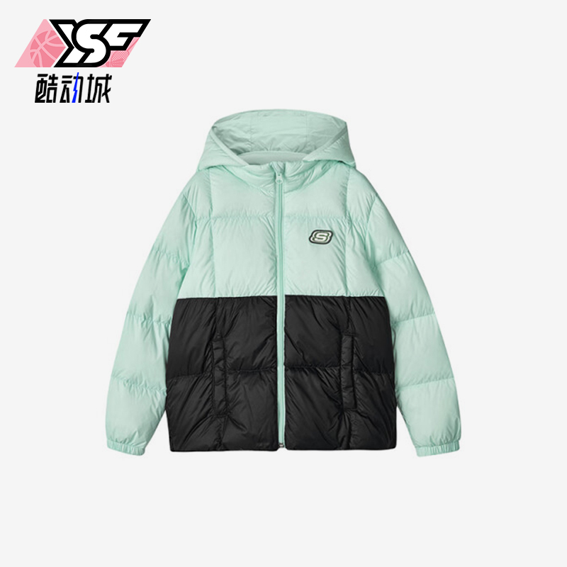 斯凯奇儿童运动保暖羽绒服
