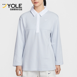 T恤IF0358 Nike 翻领套头长袖 Sportswear女士运动经典 043 耐克正品