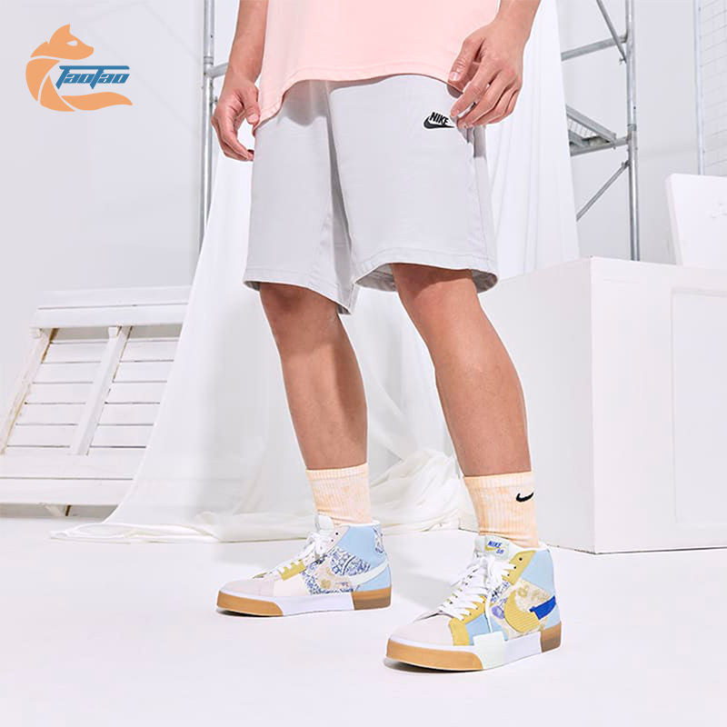 Nike/耐克正品SB ZOOM BLAZER 男女拼接高帮板鞋DM0859-400