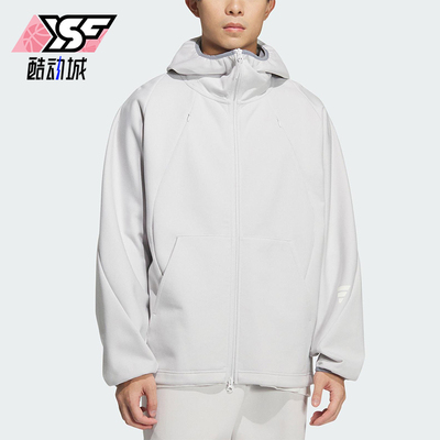Adidas/阿迪达斯正品2025秋冬款男士休闲连帽机能风外套KC6077
