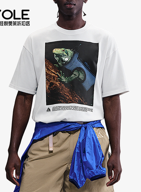 Nike/耐克正品2025男士日常圆领套头透气印花运动短袖HJ0889-121