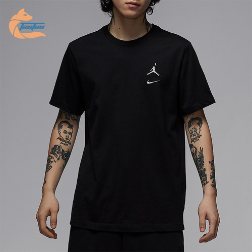 Nike/耐克正品JORDAN男士经典休闲针织宽松运动透气T恤IB8915-010
