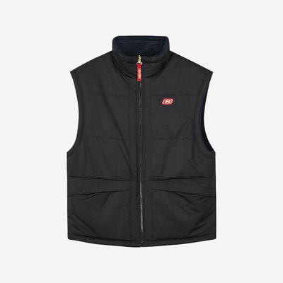 Skechers/斯凯奇正品PADDED JACKET新款男子双面穿裥棉马甲