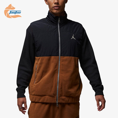 Nike/耐克正品JORDAN男士经典时尚拼接保暖运动棉马甲FD8629-281