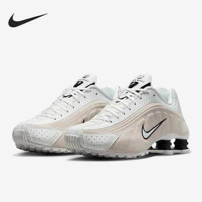 Nike/耐克正品26夏 Shox R4 女运动透气气柱缓震跑步鞋HQ7739-100