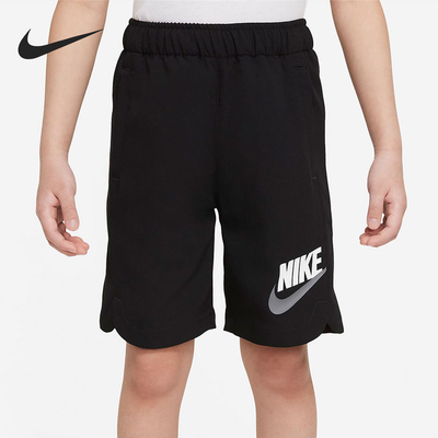 Nike/耐克正品2025小童印花休闲运动日常透气耐穿短裤DZ0814-010