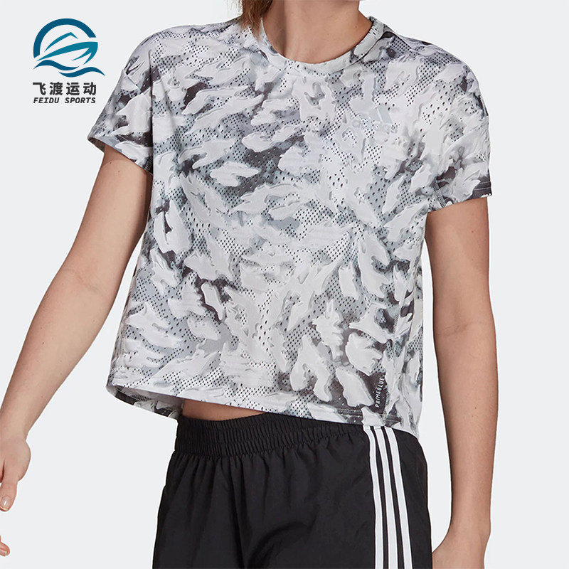 Adidas/阿迪达斯正品夏季女士透气跑步运动针织复古短袖T恤GU3827,运动服/休闲服装,运动T恤,淘宝优惠券,粉丝福利购,淘宝优惠卷