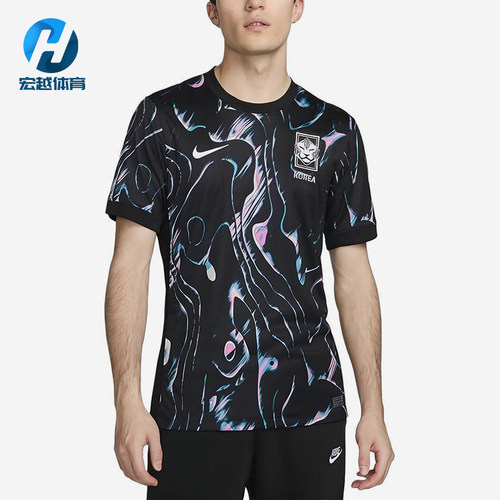 Nike/耐克正品Stadium Away男士圆领满印足球套头球衣FJ4281-010