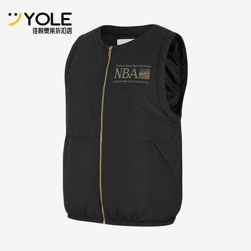 Nike/耐克正品男士运动字母印花图案休闲棉马甲FD8451-010