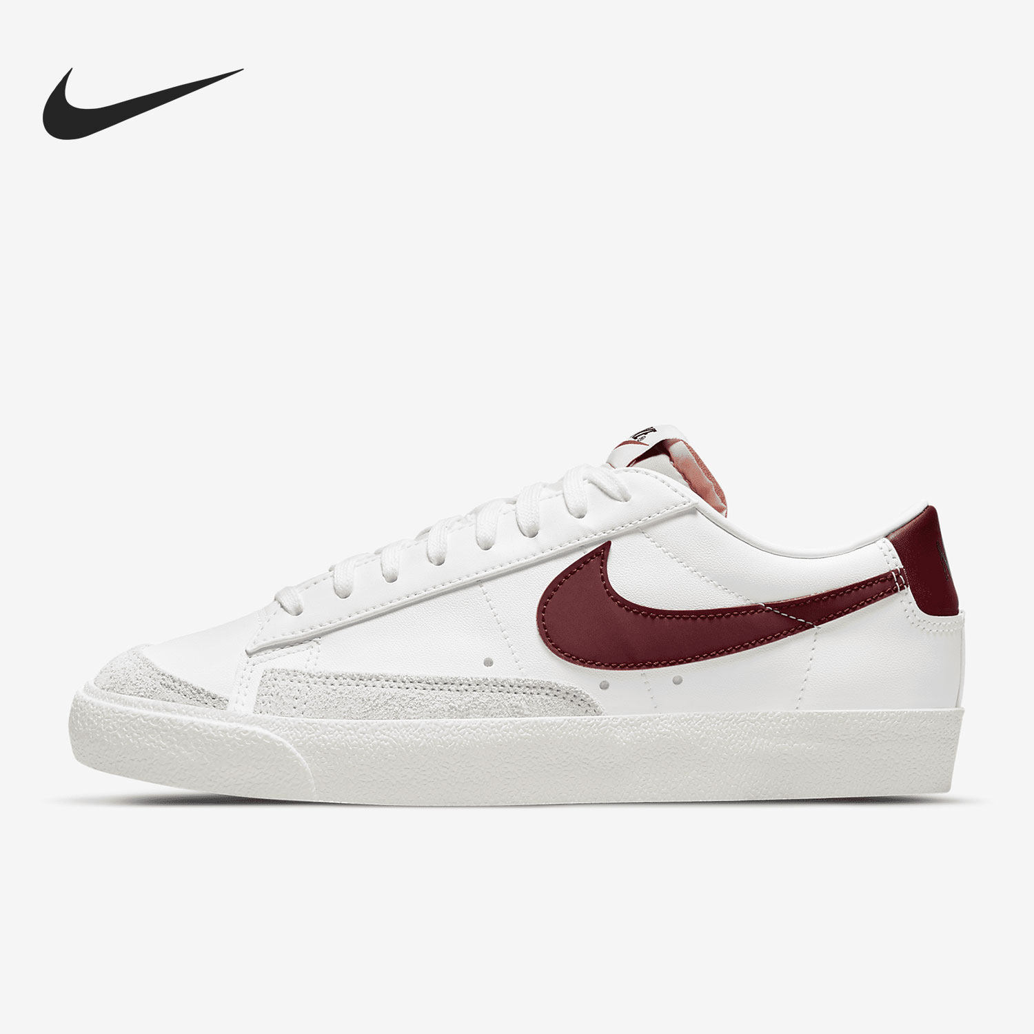 Nike/耐克开拓者白色灰色酒红女子休闲透气低帮板鞋DC4769-104