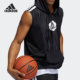 男子篮球运动无袖 Adidas 新款 当季 连帽背心GV4654 阿迪达斯正品