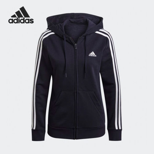Adidas阿迪达斯正品Essentials女连帽拉链运动卫衣/套头衫GL0804