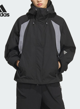 Adidas/阿迪达斯正品FUTURE STYLE女士连帽保暖梭织外套KS0065