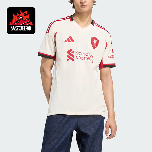 Adidas/阿迪达斯正品LIVERPOOL男士训练透气足球比赛短袖JV6487