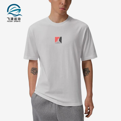 Nike/耐克正品JORDAN新款男白色印花圆领经典短袖T恤IF3065-100