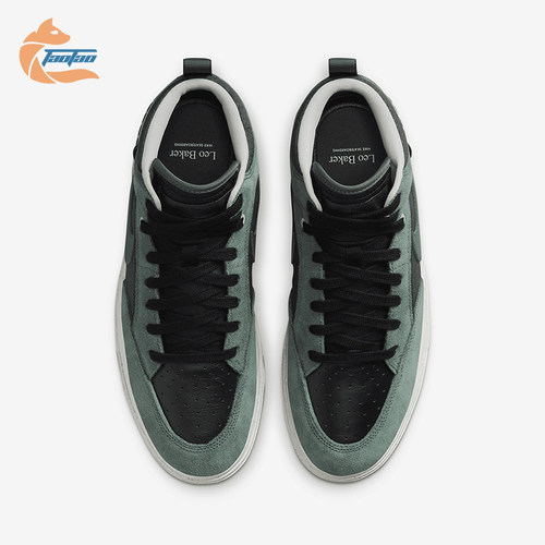 耐克男女中帮耐磨系带轻便板鞋