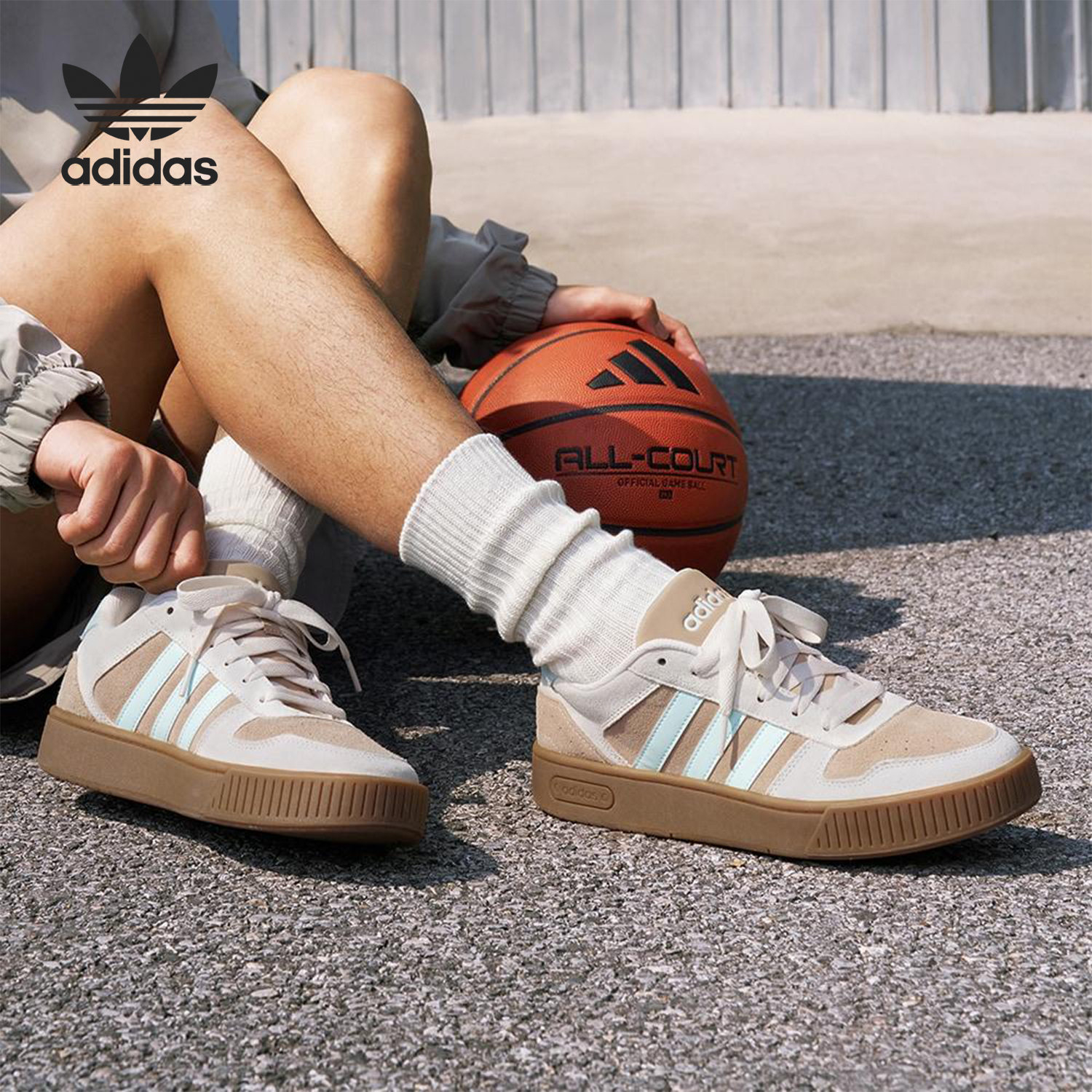 Adidas/阿迪达斯正品三叶草男女耐磨篮球经典系带运动板鞋KI5947