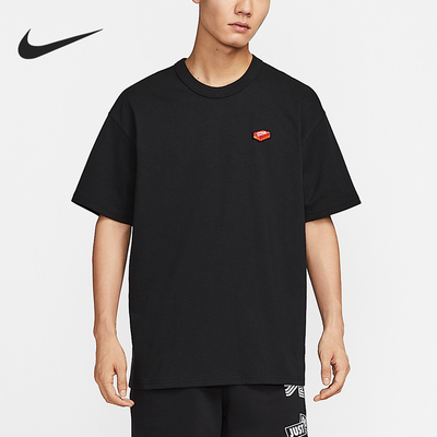 Nike/耐克正品夏季男士圆领透气刺绣休闲宽松短袖IH9271-010