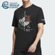 户外印花运动短袖 Adidas IU1263 新款 男士 阿迪达斯正品 夏季